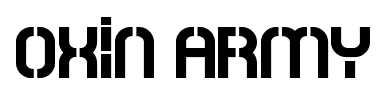 Oxin army font